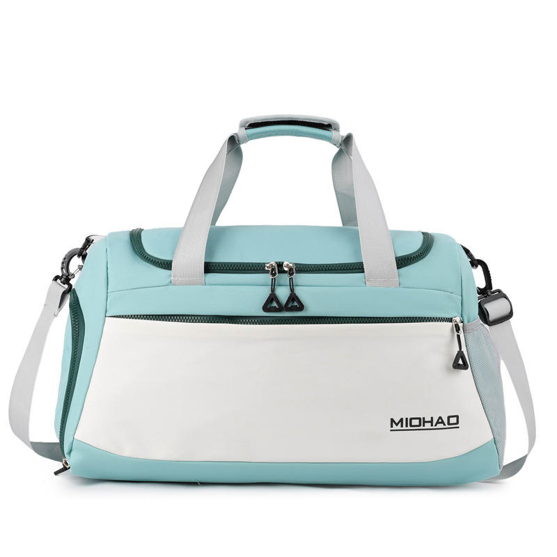 Large Capacity Nylon Duffel Bag Polyester New Design Yogurt Sports Small Gym Bag Portable Shoe Compartment Drawstring
