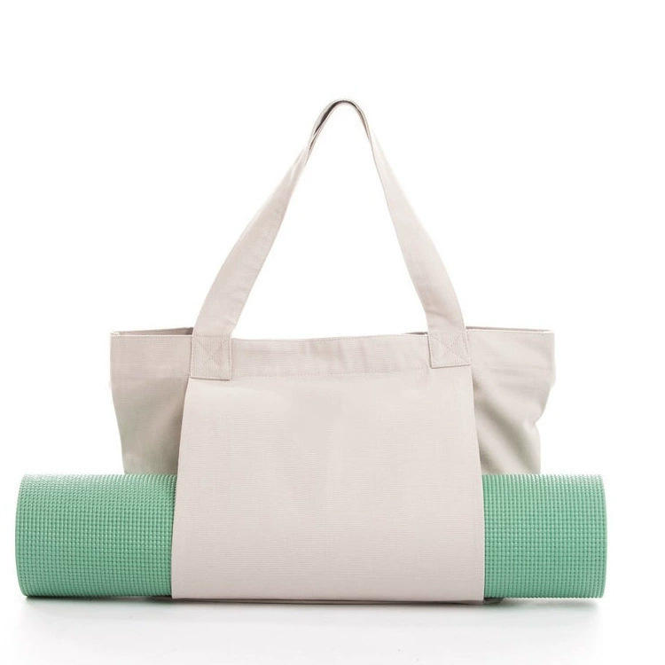 Portable Large Multifunctional Yoga Cotton Canvas Tote Bag for Women