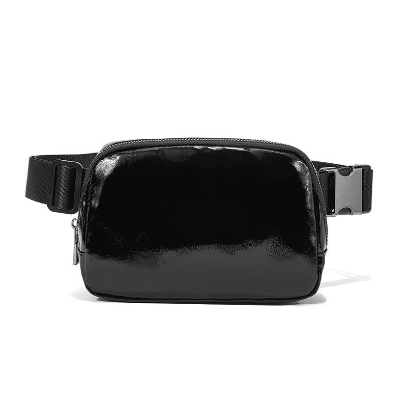 Waterproof PU Leather Fanny Pack Waist Belt Bag Ladies Waist Bag Unisex Sports Running Sling Crossbody Cross Body Bags