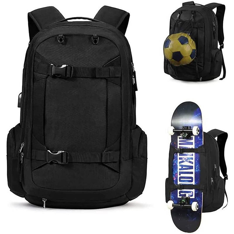 Sports Skateboard Backpack Rucksack Outdoor Laptop Backpack Travel Kick Scooter Backpack Football Bag