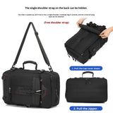 New Extra Large Capacity Casual Backpack for Men Outdoor Expandable Travel Boarding Luggage Bag with String Closure Waterproof