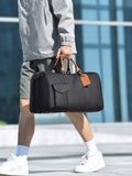 PU Material Waterproof Travel Bag Large Capacity Fitness Business Unisex Fashion Shoulder Sports Crossbody Storage Travel Bags