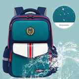 Primary School Student's Schoolbag Children's Spine Protection Unisex Water Repellent Oxford Curved Backpack
