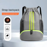 Dry Wet Separation Drawstring Backpack with Polyester Lining for Sports Professional Men's Basketball Gym Drawstring Bag