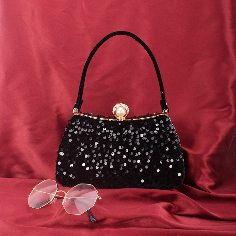 Fashion Evening Clutch Bag Ladies Glittering Acrylic Handbag Sequin Purse Handbags Clutch Bag Evening Bags