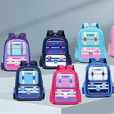 British-style Oxford Children's Schoolbag Zipper for Primary School Students Grades 3-6 Spine-protecting Lightweight Backpack