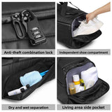 Waterproof Gym Bag Travel Weekender Bag Sport Fitness Gym Duffle Backpack Bag with Shoes Compartment