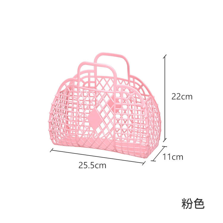 Personalized Vintage Foldable Waterproof PVC Beach Bag Jelly Basket Unisex Wedding Party Favor Bags