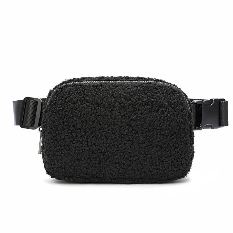 Mini New Waist Bag Unisex Sports Portable Crossbody Belt Bag Men Sling Bags Women Winter Sherpa Fanny Pack Box Solid