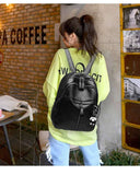 Large-Capacity Pu Leather Fashion Casual Backpack for Ladies Students College Style Travel Bag with Polyester Lining