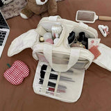 Cosmetics Bag Fashionable Lightweight for Women Large-Capacity Partitioned Eco-Friendly Travel Cute Portable for Toiletry Bag