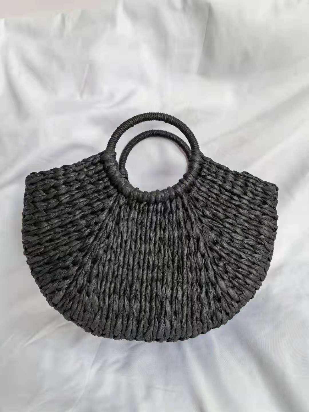 Eco-Friendly Summer Handbags Lady Handmade Pouch Rattan Tote Bag Straw Shopping Bags
