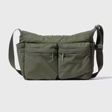 Casual Nylon Zipper Crossbody Bag Foldable Large Capacity Multi-pocket Sports Waterproof Zipper Closure Messenger Shoulder Bag