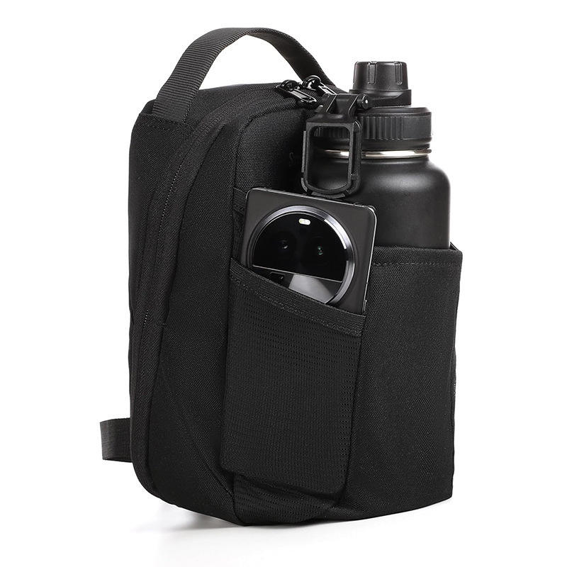 Magnetic Gym Bag Oxford Water Bottle Bag with Polyester Lining Mini Portable Crossbody Bag for Daily Outing Fitness Gym Holder
