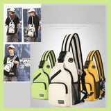Waterproof Crossbody Sling Backpack with Earphone Hole Women Men Fashion Shoulder Chest Bag