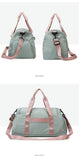 Women Waterproof Travel Duffle Gym Bags With Shoe Compartment Sport Bags