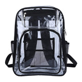 High Quality Custom Logo Printing Waterproof Outdoor Travel PVC Transparent Backpack College School Bag
