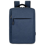 Men's Business Book Bag Large Capacity Multi-Functional Waterproof Light USB Zipper Large Capacity Letter