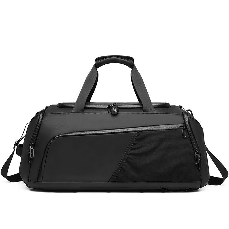Men's High End Gym Bag Large Capacity Waterproof DryWet Separation Carrying Strap Shoe Compartment for Travel Sports Duffle Bags