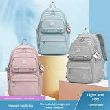 Large Capacity Lightweight Casual Travel Backpack for Girls Versatile School Bag for Middle School Students Fashionable Nylon