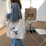 Canvas Bag Reusable Environmental Protection Shopping Bag Women's Tote Bags