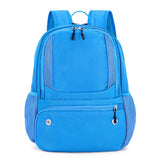 Large Capacity Denim Basketball Bag Multi-function Sports Bag Training Zipper Closure Independent Shoe Compartment Backpack