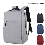 Men Laptop Bag with USB Waterproof Polyester Oem Fashion Unisex Recycled Travel Backpack