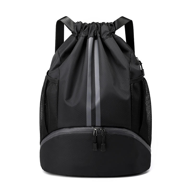 Fashionable Nylon Drawstring Backpack Quick-Drying and Waterproof  Sports Bag with Polyester Lining