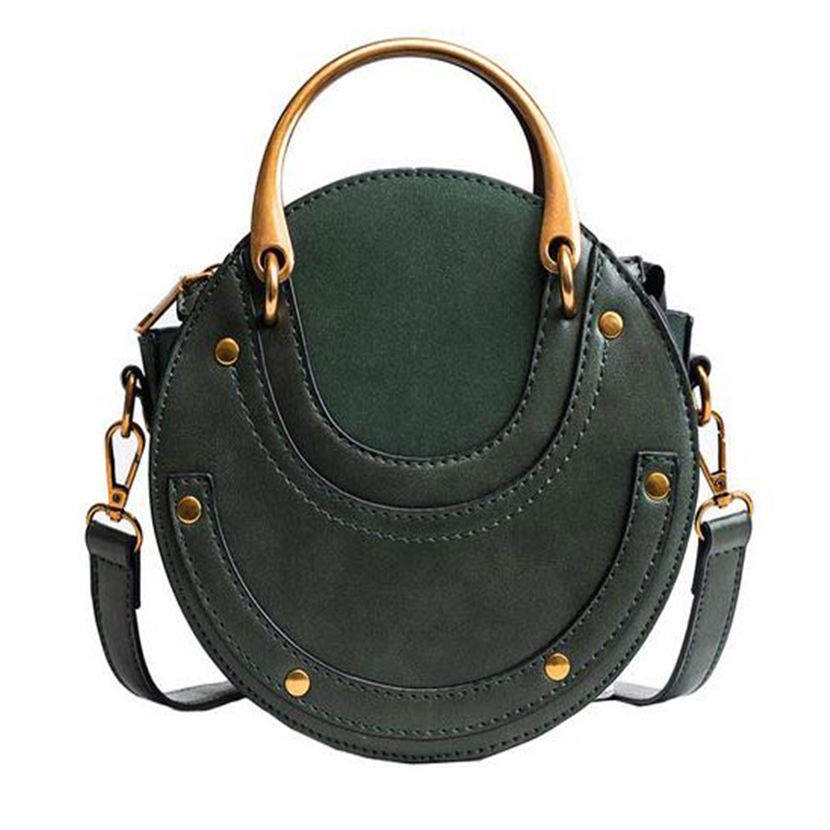 Trendy Ladies Fashion Mini Handbags Round Rivet Bags Leather Girls Shoulder Crossbody Designers Purses and Handbags for Women