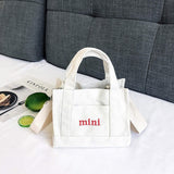 White Fashionable Women's Tote Bag Blank Daily Life Letter Supplier Boutique Cotton Beach Canvas Shopping Bag
