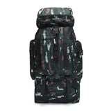 Men's Outdoor Camping Travel Bag Waterproof USB Charging Backpack Geometric Casual Mountaineering Tactical Style Camouflage
