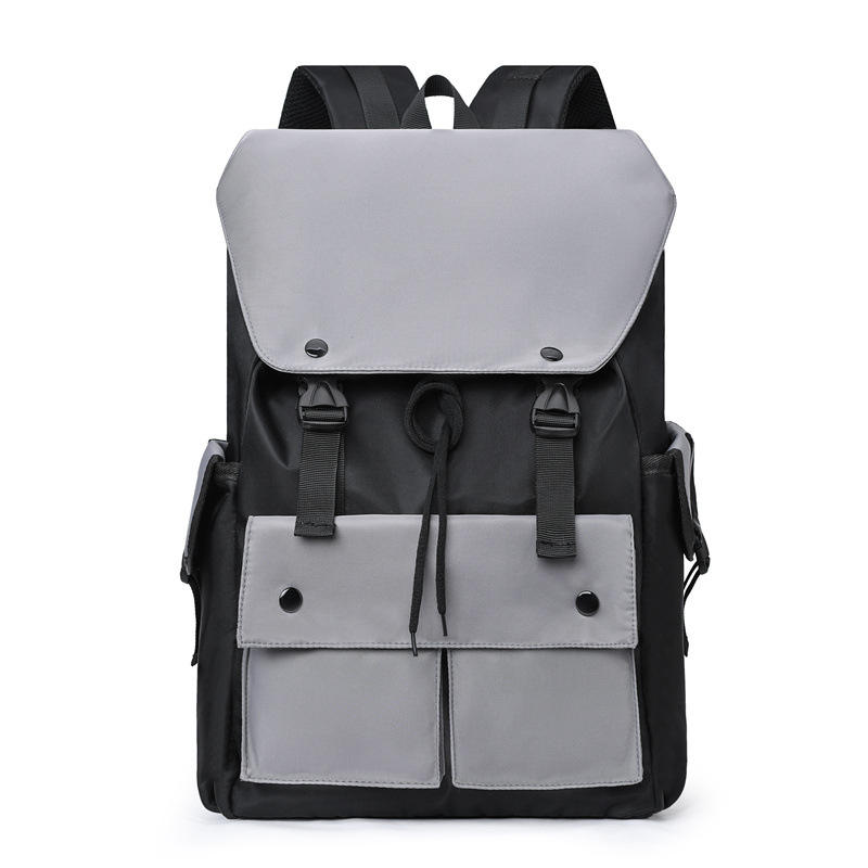 Fashion Men's Oxford Backpack Polyester Waterproof Breathable Large Capacity for Outdoor Travel College Students Bag