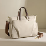 Women's Laptop Bag Fabric Waterproof Durable Large Capacity Briefcase Crossbody Tote Single Shoulder Strap Inner Sleeve