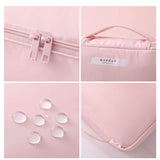 Travel Cosmetic Bag Portable High Quality Large Capacity Towel Zipper Closure Handheld Toiletry Cosmetic Storage Makeup Pouch