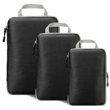 3 Set Compression Packing Cubes with Handle Travel Essential for Suitcases Portable Storage Bag Luggage Organizer Bags