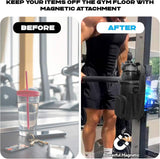 Magnetic Gym Bag for Men and Women Phone Water Bottle Holder Gym Magnet Small Pouch Crossbody Shoulder Sports Fitness Travel Bag