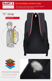Unisex School Students Backpack Set  Waterproof School Computer Bag with Polyester Lining Zipper Closure