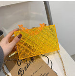 Summer Fashion Handbags for Women New Transparent Jelly Series with Shoulder Chain Ladies Purses
