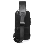 High Quality Waterproof Anti-Theft Large Main Capacity Business Chest Bag Men Single Shoulder PVC Bag