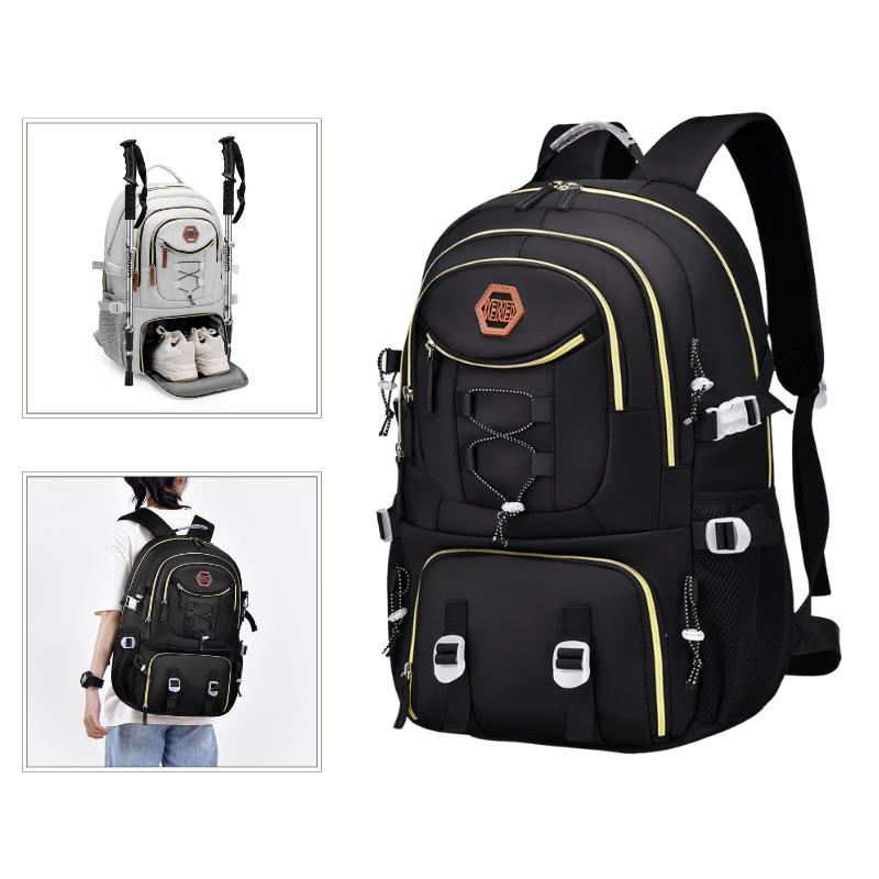 Casual Multifunctional Backpack for School Outdoor Large Capacity Oxford Cloth Computer Bag Travel Bag Custom