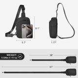 Gym Bag Sports Premium Nylon Waterproof Multi Color Double Side Women Pure Anti Theft Crossbody Sling Bag