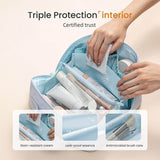 Travel Toiletry Bag Multifunctional Portable New Niche Design Rhombus Pillow Bag Waterproof Overlapping Stitch Cosmetic Case