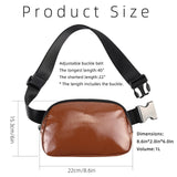 Waterproof PU Leather Fanny Pack Waist Belt Bag Ladies Waist Bag Unisex Sports Running Sling Crossbody Cross Body Bags