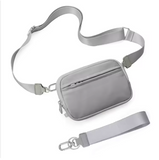 Chic Large-Capacity Fitness Belt Bag – Premium Waterproof Nylon Waist Pack featuring Multi-Functional Storage Pockets and Sophisticated Silhouette