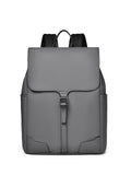 Backpack PU Large Capacity Casual Business Computer Bag Retro Waterproof Student Arcuate Shoulder Strap Travel Laptop Bag