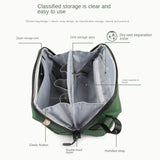 Spot New Waterproof Oxford Travel Wash Bag with Zipper Portable Large Capacity Dry & Wet Separate Cosmetic Storage Makeup Bag