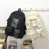 Large Capacity Casual Student Backpack for Girls for Campus School Use Computer Fit Fashionable Campus Bag