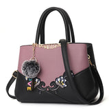 Traditional Flower Vase-Style Handbag for Women Vintage Fashion PU Zipper Bolsa Feminina De Couro Trade Shows School Season Tote