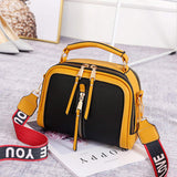 Luxury Large Capacity PU Women's Handbags Fashionable Broadband Bags Zipper for Ladies Fashionable Female Women's