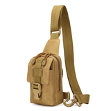 Outdoor Waterproof Designer Crossbody Multifunction Small Mini Tactical Man Single Chest Bag